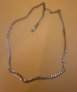 925 Sterling Silver Italian Curb Chain 45 cm Length Hallmarked~140