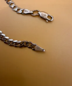 925 Sterling Silver Italian Curb Chain 45 cm Length Hallmarked