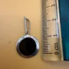 925 Sterling Silver and Onyx Set: Ring Size L and Pendant #11