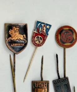 Baltic Soviet Union vintage pins