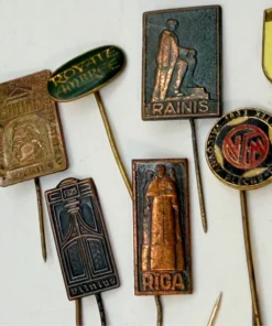 Baltic Soviet Union vintage pins
