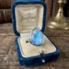 An incredible natural moonstone set in a sterling silver ring, UK size N½.