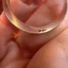 An incredible natural moonstone set in a sterling silver ring, UK size N½.