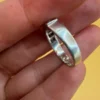 Sterling silver ring with CZ Uk size O~ 11