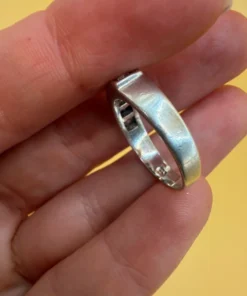 Sterling silver ring with CZ Uk size O