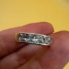 Sterling silver ring with CZ Uk size O~ 11