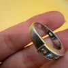 Sterling silver ring with CZ Uk size O~ 11