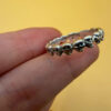 Unique Vintage 925 Sterling Silver Ring featuring Skulls, Size P~20