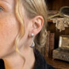Vintage sterling silver amethyst earrings