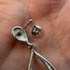 Vintage sterling silver amethyst earrings