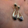 Vintage sterling silver amethyst earrings