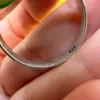 Green Titanium Druzy 925 Silver Ring Uk T