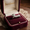 S925 Oeelin Mark Sterling Silver Cz Paving Cute Dog sausage dog dachshund ring UK Size O