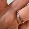 S925 Oeelin Mark Sterling Silver Cz Paving Cute Dog sausage dog dachshund ring UK Size O