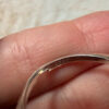 S925 Oeelin Mark Sterling Silver Cz Paving Cute Dog sausage dog dachshund ring UK Size O