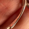 S925 Oeelin Mark Sterling Silver Cz Paving Cute Dog sausage dog dachshund ring UK Size O