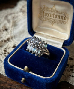 925 Sterling Silver Aquamarine Ring – UK Size N