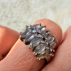 925 Sterling Silver Aquamarine Ring – UK Size N