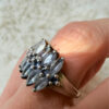 925 Sterling Silver Aquamarine Ring – UK Size N