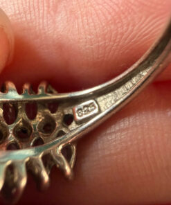 925 Sterling Silver Aquamarine Ring – UK Size N