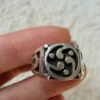 Vintage 925 Sterling Silver Celtic Pattern Ring -Ring Size UK M (US 6.25)
