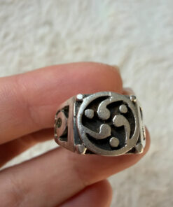 Vintage 925 Sterling Silver Celtic Pattern Ring -Ring Size UK M (US 6.25)