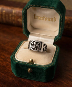 Vintage 925 Sterling Silver Celtic Pattern Ring -Ring Size UK M (US 6.25)