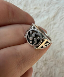 Vintage 925 Sterling Silver Celtic Pattern Ring -Ring Size UK M (US 6.25)