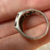 Vintage 925 Sterling Silver Celtic Pattern Ring -Ring Size UK M (US 6.25)