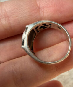 Vintage 925 Sterling Silver Celtic Pattern Ring -Ring Size UK M (US 6.25)