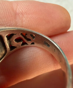 Vintage 925 Sterling Silver Celtic Pattern Ring -Ring Size UK M (US 6.25)