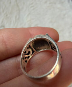 Vintage 925 Sterling Silver Celtic Pattern Ring -Ring Size UK M (US 6.25)