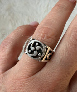 Vintage 925 Sterling Silver Celtic Pattern Ring -Ring Size UK M (US 6.25)