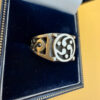 Vintage 925 Sterling Silver Celtic Pattern Ring -Ring Size UK M (US 6.25)