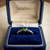 TGGC 925 Sterling Silver Green Gem Demantoid Ring -UK Size S