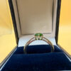 TGGC 925 Sterling Silver Green Gem Demantoid Ring -UK Size S