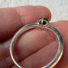 TGGC 925 Sterling Silver Green Gem Demantoid Ring -UK Size S