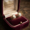 925 Sterling Silver Synthetic Opal Stud Earrings