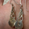 SG925 Sterling Silver Celtic Pink Shell Drop Earrings