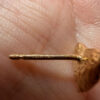 925 Italy Dyadema Mark Gold On Sterling Silver Heart Stud Earrings