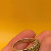 Sterling silver peridot ring, size N