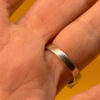 Sterling silver peridot ring, size N