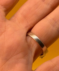 Sterling silver peridot ring, size N
