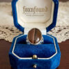 Natural Brown Agate Ring 925 Sterling Silver Ring Uk K