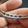 Vintage Sterling Silver Five Tanzanites Ring -UK Size P