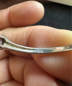 Vintage Sterling Silver Five Tanzanites Ring -UK Size P