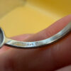 G 925 Sterling Silver White Sapphire Ring -UK Size P