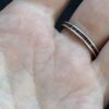 Vintage sterling Silver Red Garnet Stones Ring Size O ~102
