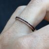 Vintage sterling Silver Red Garnet Stones Ring Size O ~102