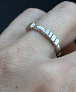Vintage sterling Silver 925 Chunky Band Ring Size O ~102